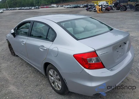 2012 Honda Civic Lx из США, поврежденный, VIN 2HGFB2F54CH556090